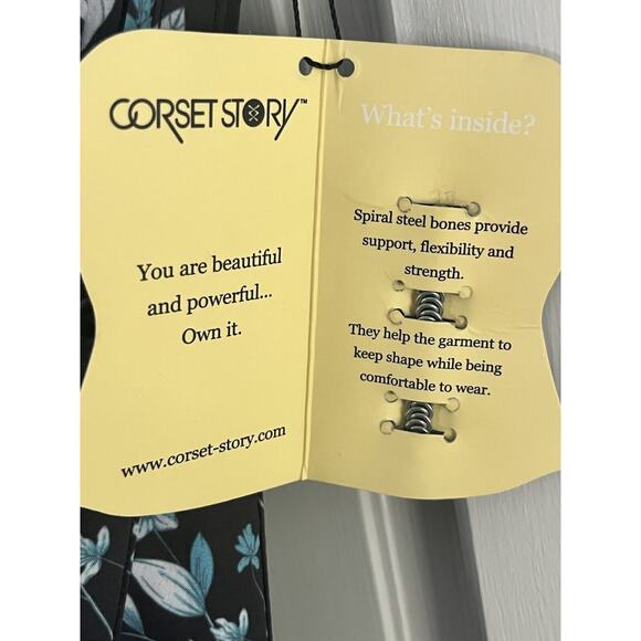 Corset Story Mesh Panel Maxi Dress •26• Floral Waist Trainer Reducer $621 NWT - Picture 12 of 16